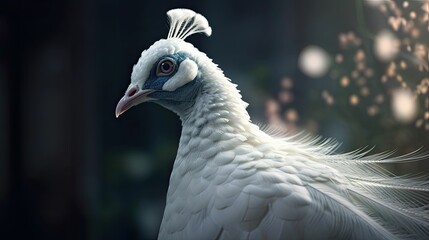 Obraz premium White peacock