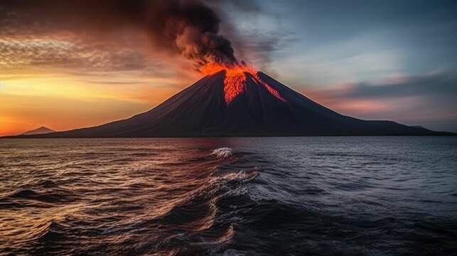 volcano dramatic concept