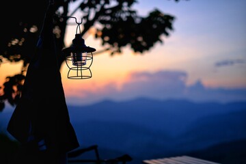 silhouette of a lighthouse
