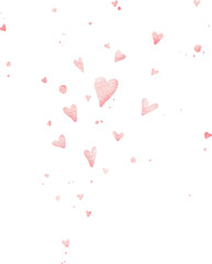 hearts on white