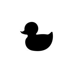 Duck icon vector. Bird illustration sign. Hunting symbol. Goose logo.