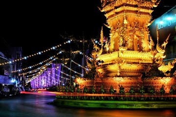 night view of the city