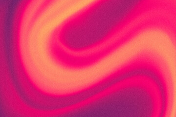 Wavy purple, pink, orange grain noise gradient background