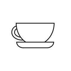 Coffee cup icon vector. Tea cup illustration sign. Mocha symbol. Tea logo. Hot drink mark.