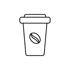 Coffee cup icon vector. Tea cup illustration sign. Mocha symbol. Tea logo. Hot drink mark.