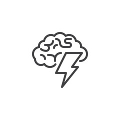 Brainstorming line icon