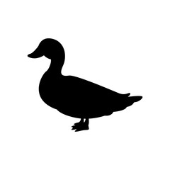 Duck icon vector. Bird illustration sign. Hunting symbol. Goose logo.