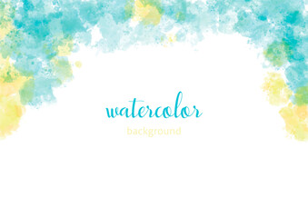 美しい水彩の背景フレーム