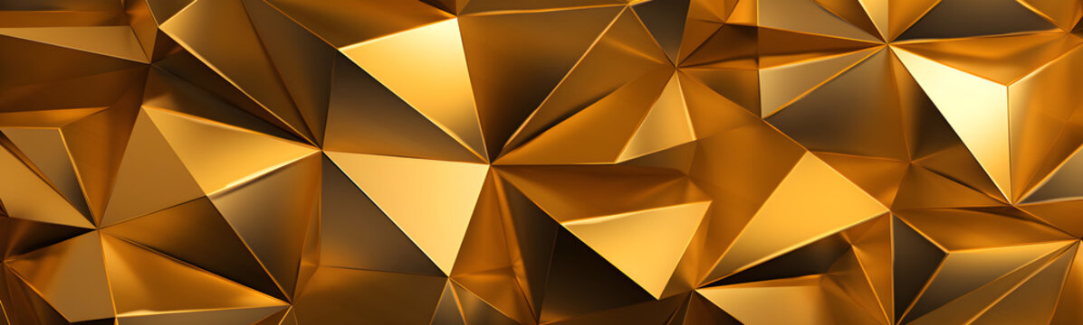 triangular gold background
