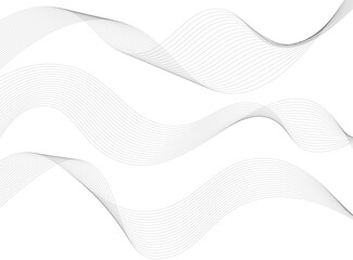 abstract wave background Wave of the many lines. Abstract wavy stripes on a white background isolated. Creative
