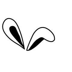 Hand Drawn Rabbit Earas