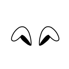 Hand Drawn Rabbit Earas