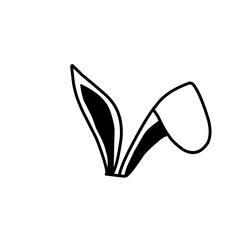 Hand Drawn Rabbit Earas