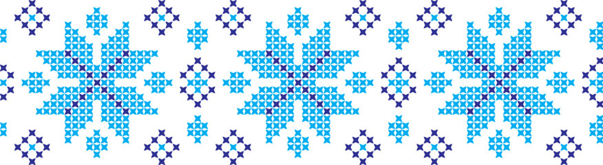 embroidered cross-stitch ornament national pattern