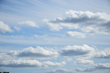 blue sky with clouds