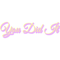 You Did It Sticker Element-04