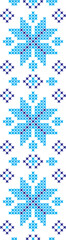 Obraz premium embroidered cross-stitch ornament national pattern