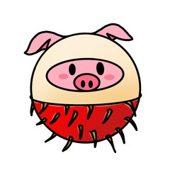 rambutan pig