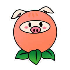 Peach pig