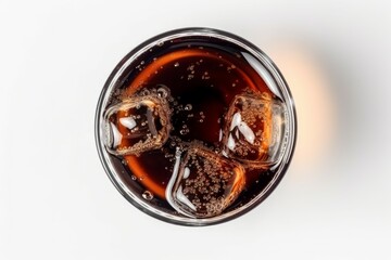 Glass cola ice. Generate Ai