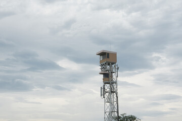 patrol tower in horse racecourse