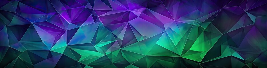 Panorama. Abstract background. Geometric pattern with lines and triangles. Gradient. Illustration. Wide banner. Modern multicolor background with space for design