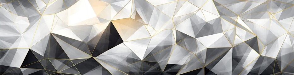 Panorama. Abstract background. Geometric pattern with lines and triangles. Gradient. Illustration. Wide banner. Modern multicolor background with space for design