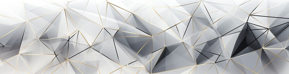 Panorama. Abstract background. Geometric pattern with lines and triangles. Gradient. Illustration. Wide banner. Modern multicolor background with space for design
