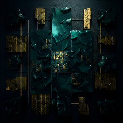 halloween background with house,night,old,tree,graffiti,Ai generated