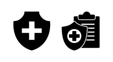 Fototapeta premium Health insurance icon vector. medical insurance icon