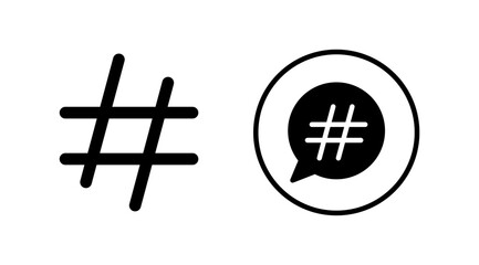 Hashtag icon vector. hashtag simbols
