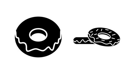 Donut icon vector. doughnut icon. donut logo