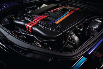 Obraz na płótnie Canvas twin turbo power, Generative Ai
