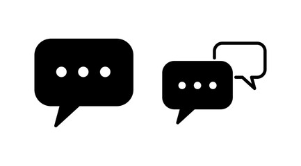 Fototapeta premium Chat icon vector. Chat Icon in trendy flat style isolated. Speech bubble symbol