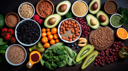 Obraz na płótnie Canvas Health food for fitness concept