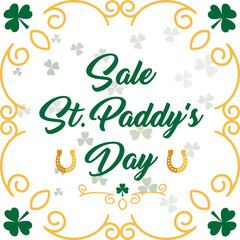 Digital png illustration of st patrick's day text on transparent background