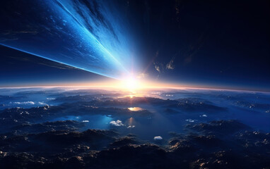 Earth and Sky Universe Background,Earth and Sky Universe Background