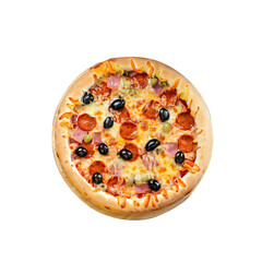 pizza isolated on white background
