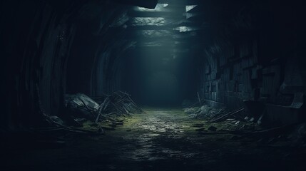 Minimalist Cartoon Flat Style Desert Landscape digital illustration