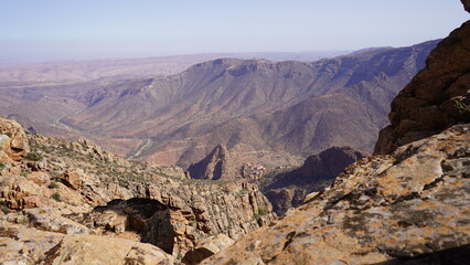 The beautiful mountain peak of Adad Medni in Morocco 1470m