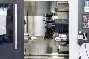 machine tool working in factory