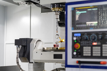 machine tool working in factory