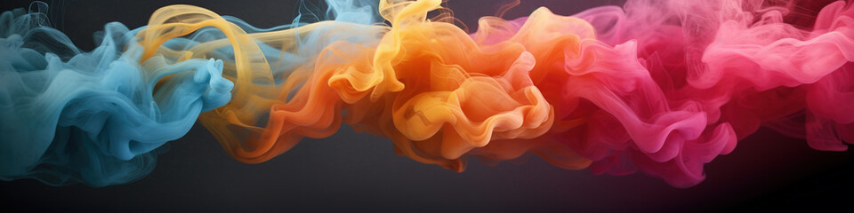 Colorful smoke background,created with generative ai tecnology.