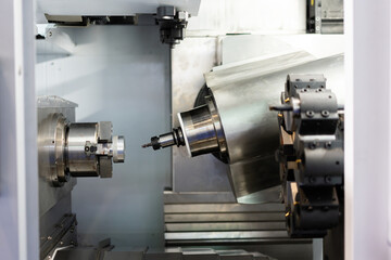 machine tool working in factory