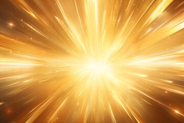 Golden light explosion background. Generative AI - obrazy, fototapety, plakaty