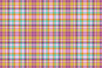 Seamless tartan check of textile vector background with a texture fabric plaid pattern.