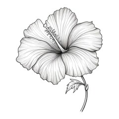 floral Hibiscus flower ai generated