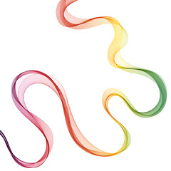 Fototapeta premium Smooth wave flow. Color wave. abstract design. EPS 10