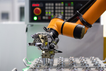 robot working in factory