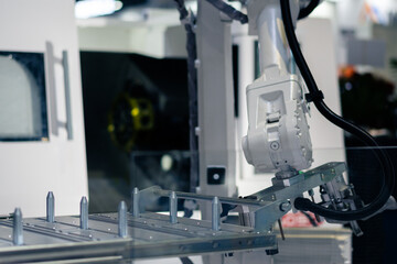 robot working in factory
